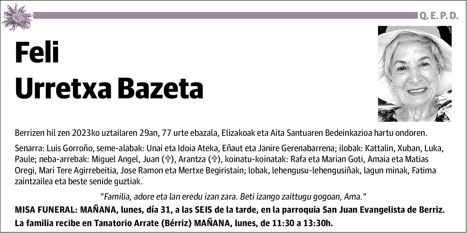Feli Urretza Bazeta