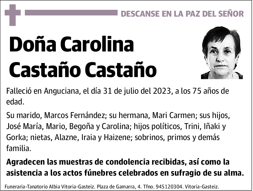 Carolina Castaño Castaño