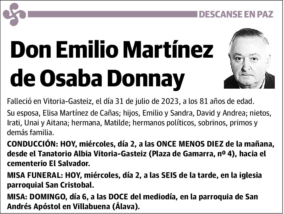 Emilio Martínez De Osaba Donnay