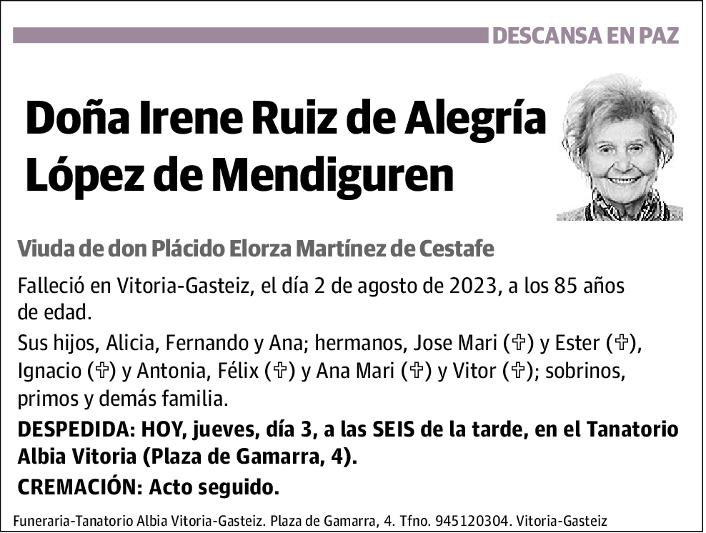 Irene Ruiz de Alegría López de Mendiguren