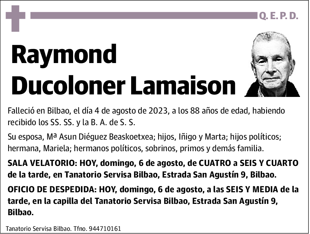Raymond Ducoloner Lamaison