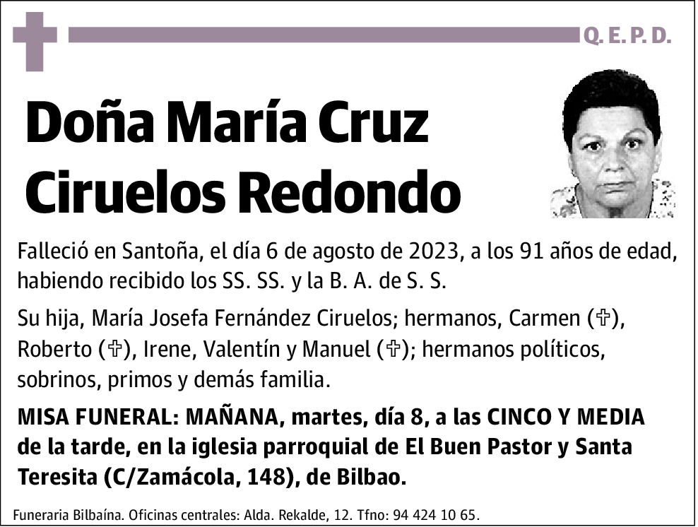 María Cruz Ciruelos Redondo