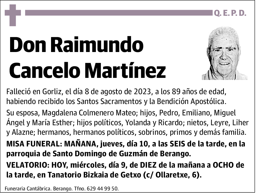Raimundo Cancelo Martinez