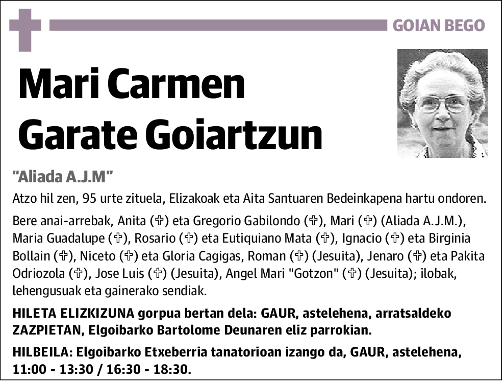 Mari Carmen Garate Goiartzun