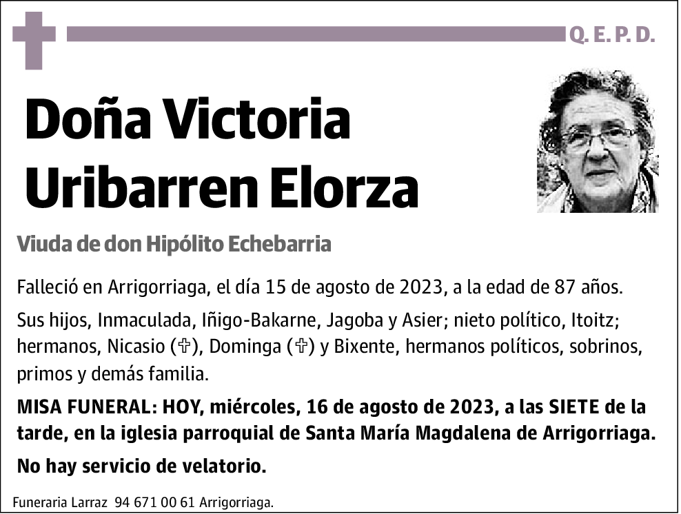 Victoria Uribarren Elorza