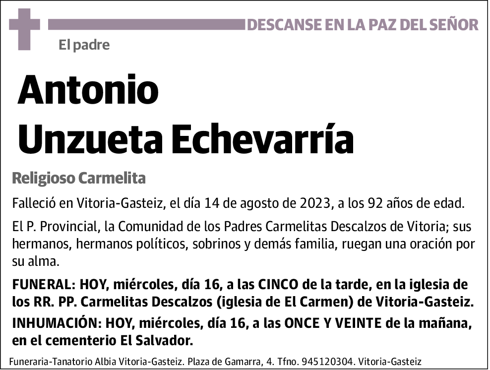 Antonio Unzueta Echevarría