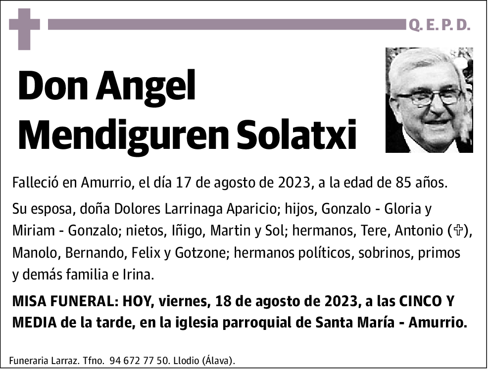 Angel Mendiguren Solatxi