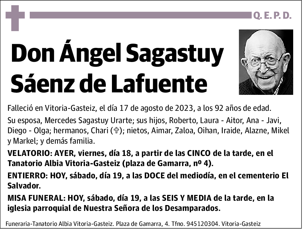 Ángel Sagastuy Sáenz de Lafuente