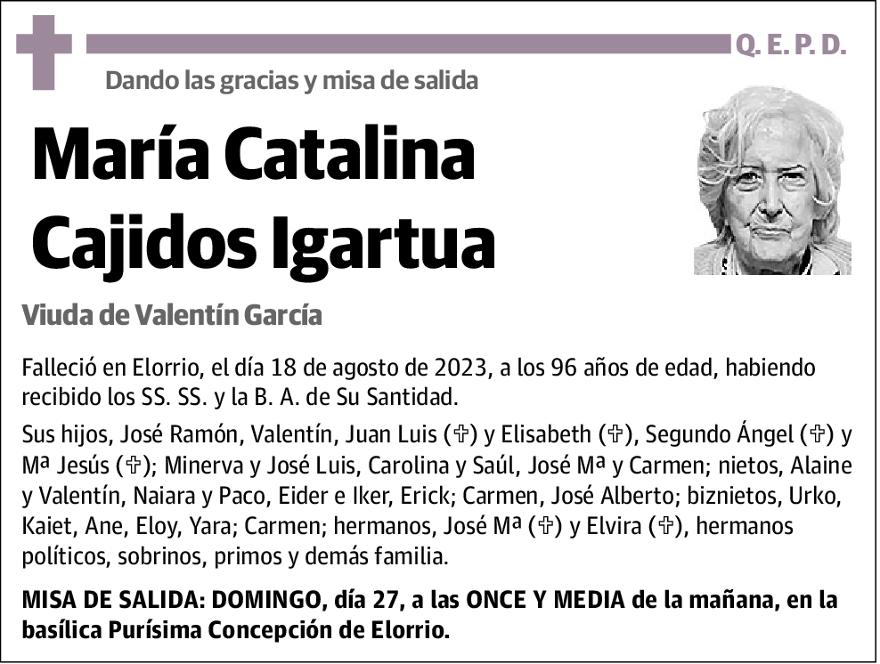 María Catalina Cajidos Igartua