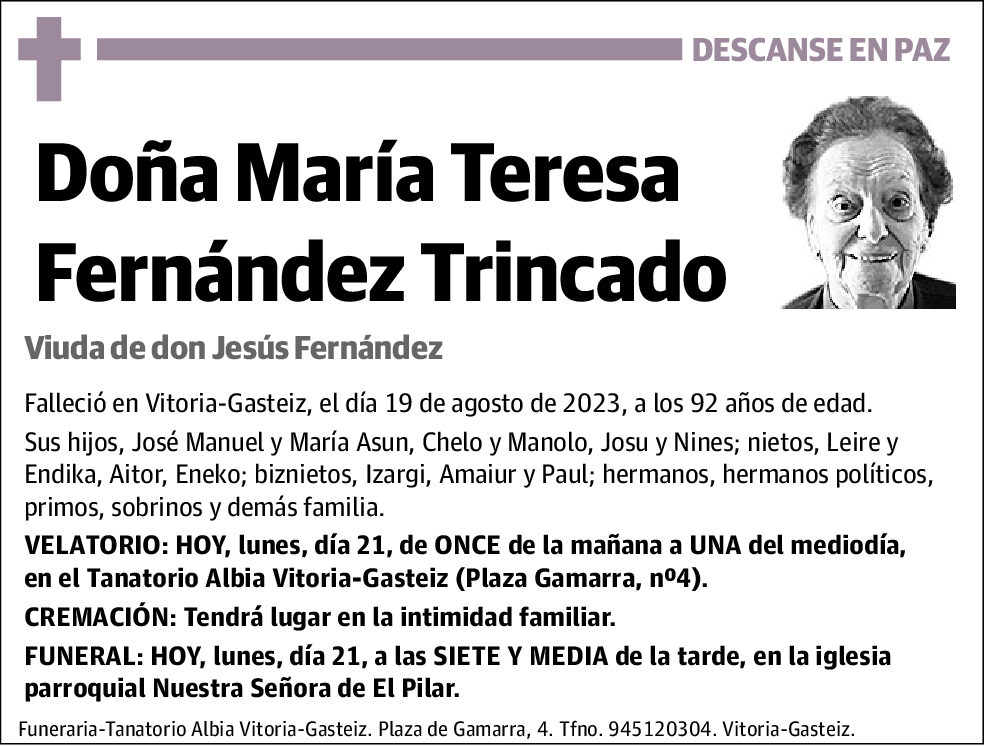 María Teresa Fernández Trincado