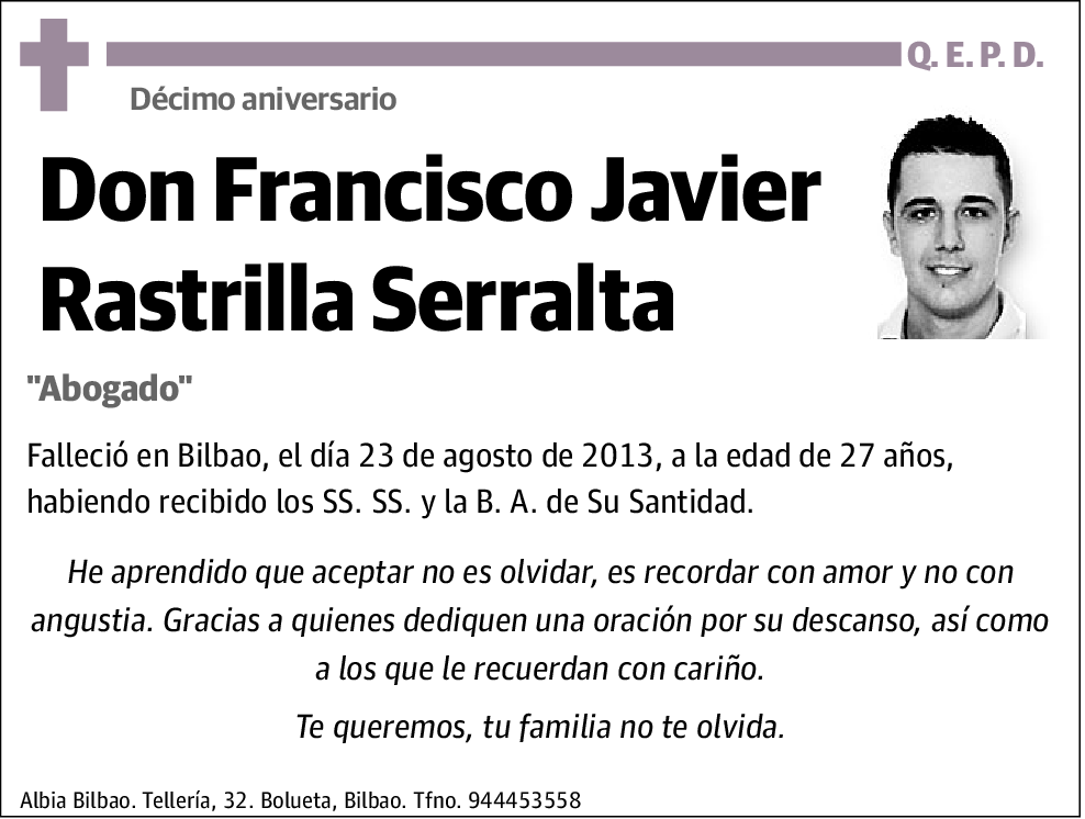 Francisco Javier Rastrilla Serralta