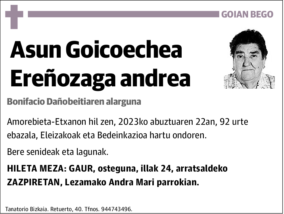 Asun Goicoechea Ereñozaga