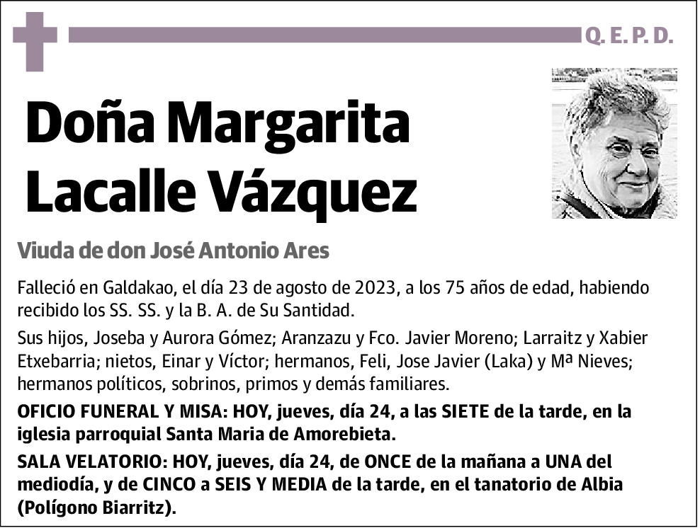 Margarita Lacalle Vázquez