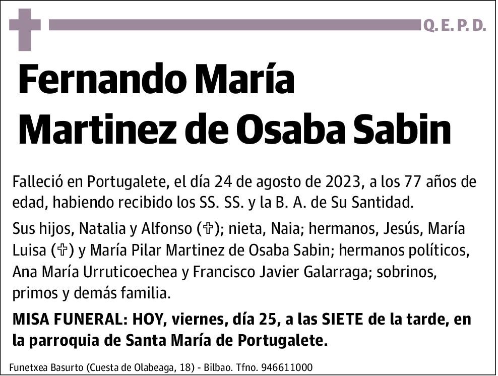Fernando María Martínez de Osaba Sabin