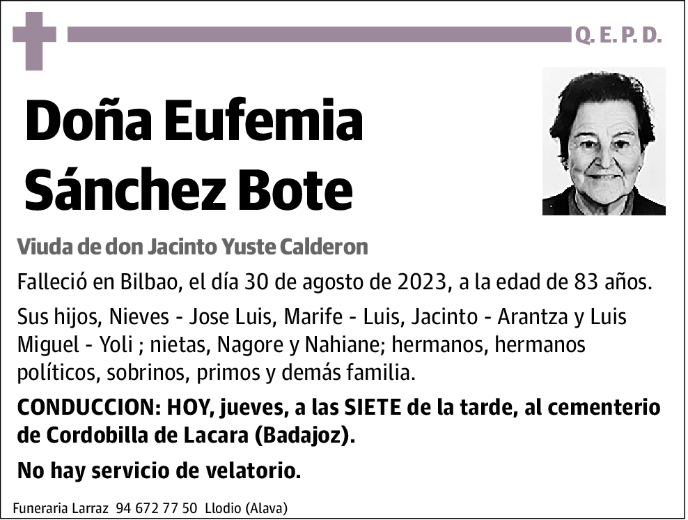 Eufemia Sánchez Bote