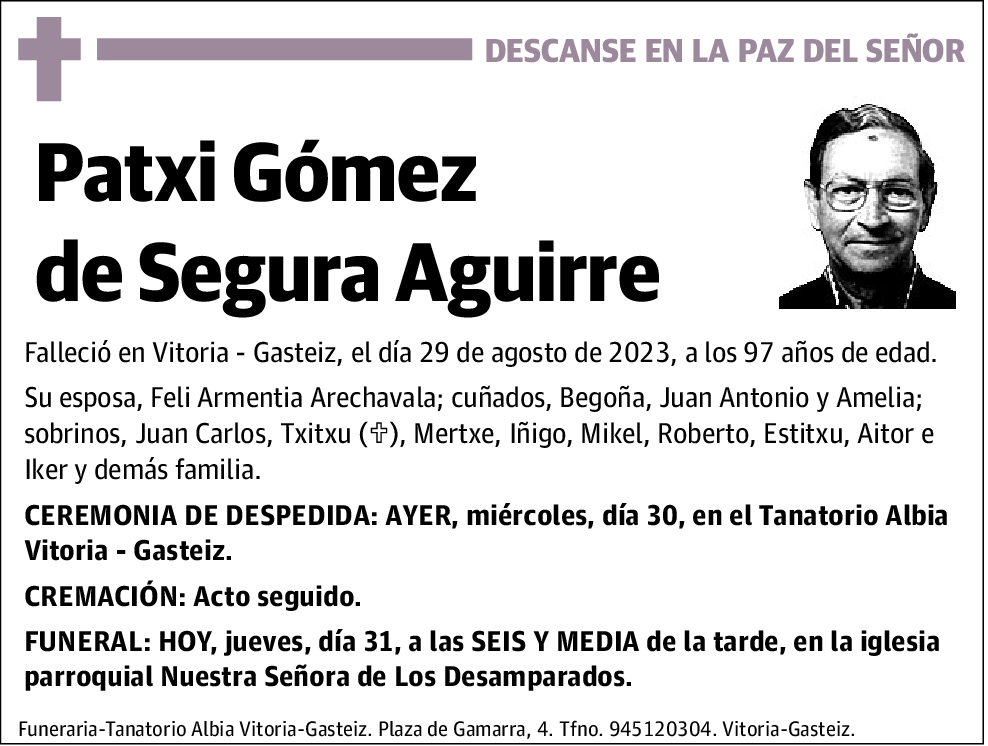 Patxi Gomez de Segura Aguirre
