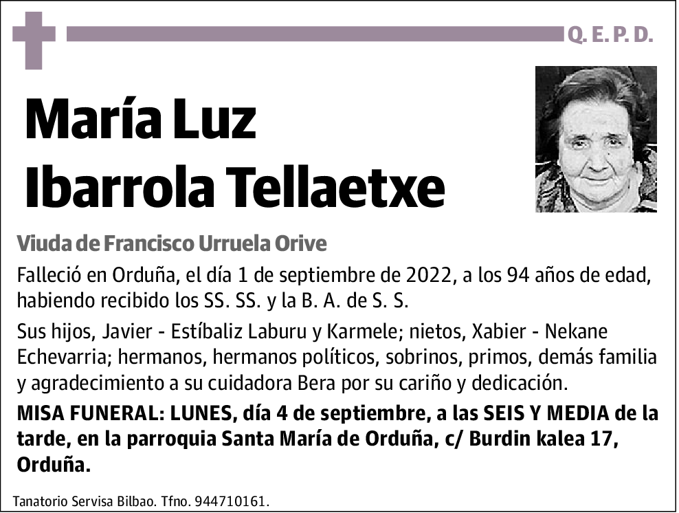 María Luz Ibarrola Tallaetxe