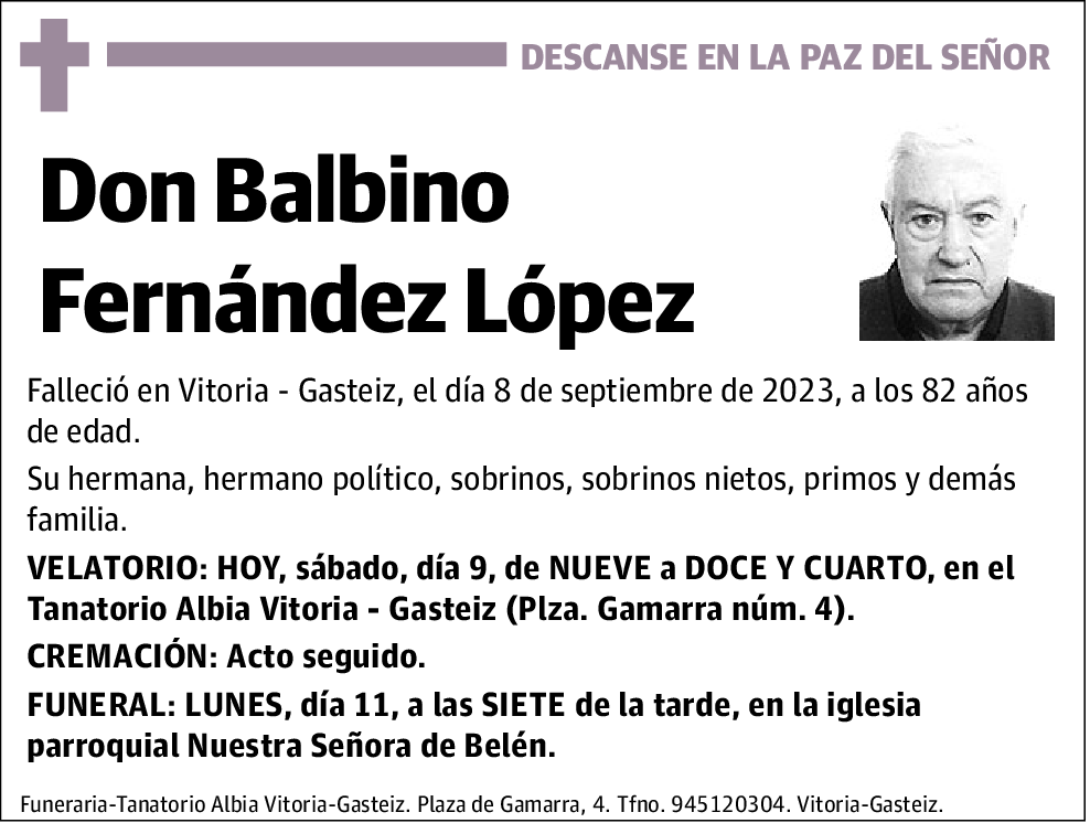 Balbino Fernández López