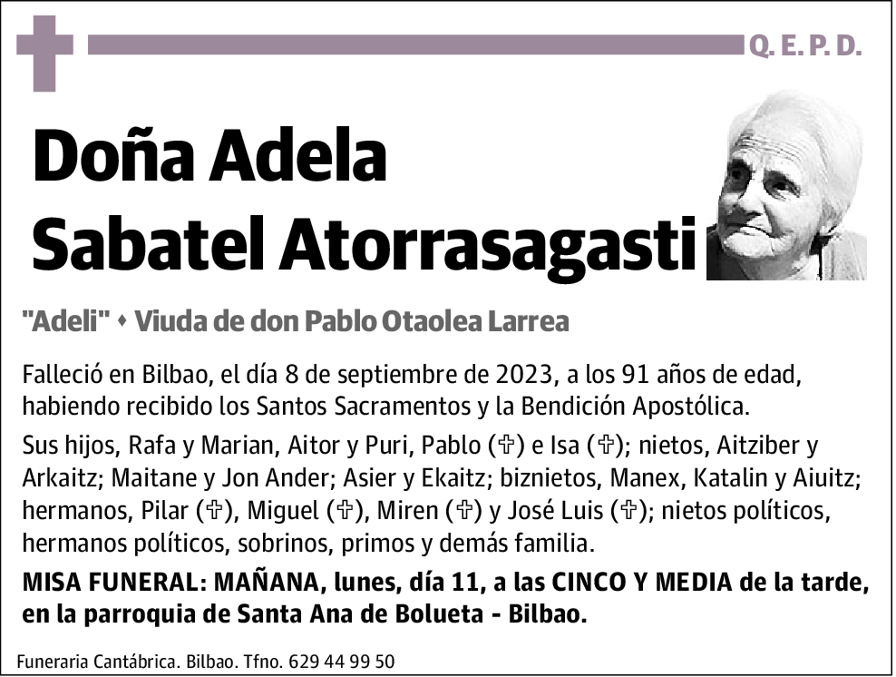 Adela Sabatel Atorrasagasti