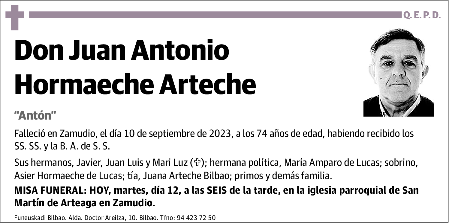 Juan Antonio Hormaeche Arteche