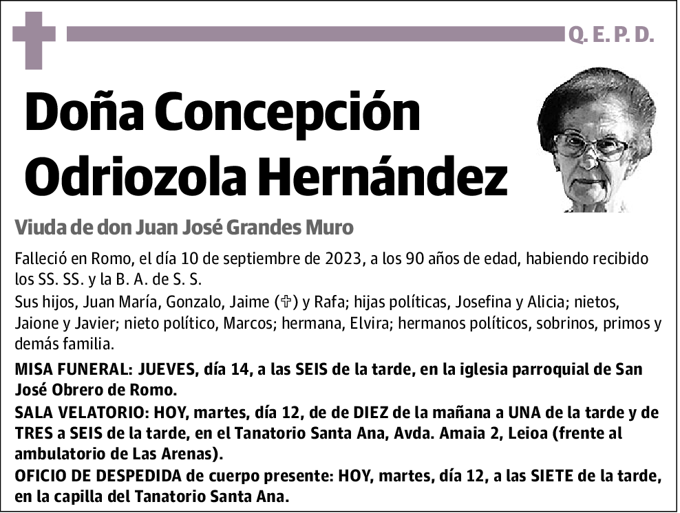 Concepción Odriozola Hernández