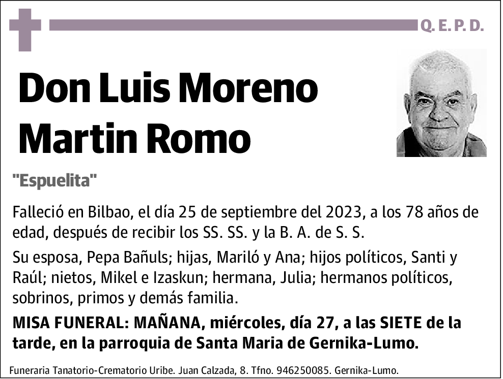 Luis Moreno Martin Romo