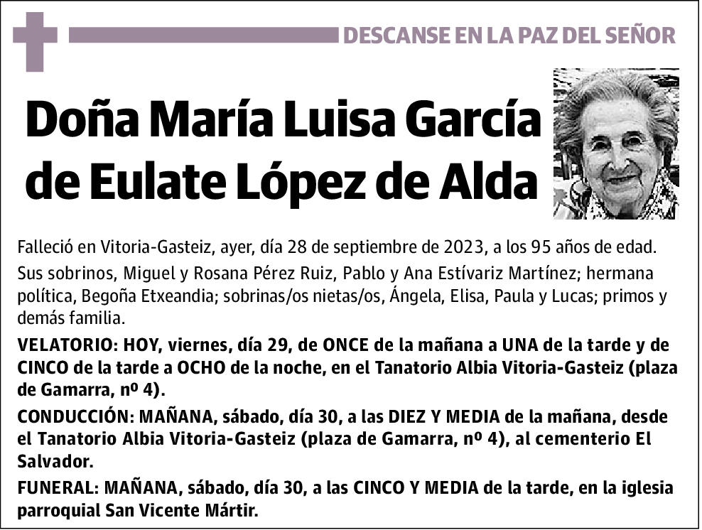 María Luisa García de Eulate López de Alda