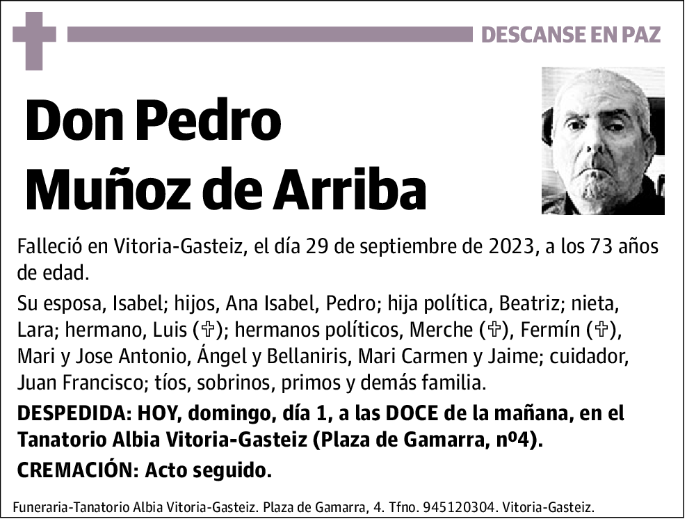 Pedro Muñoz de Arriba