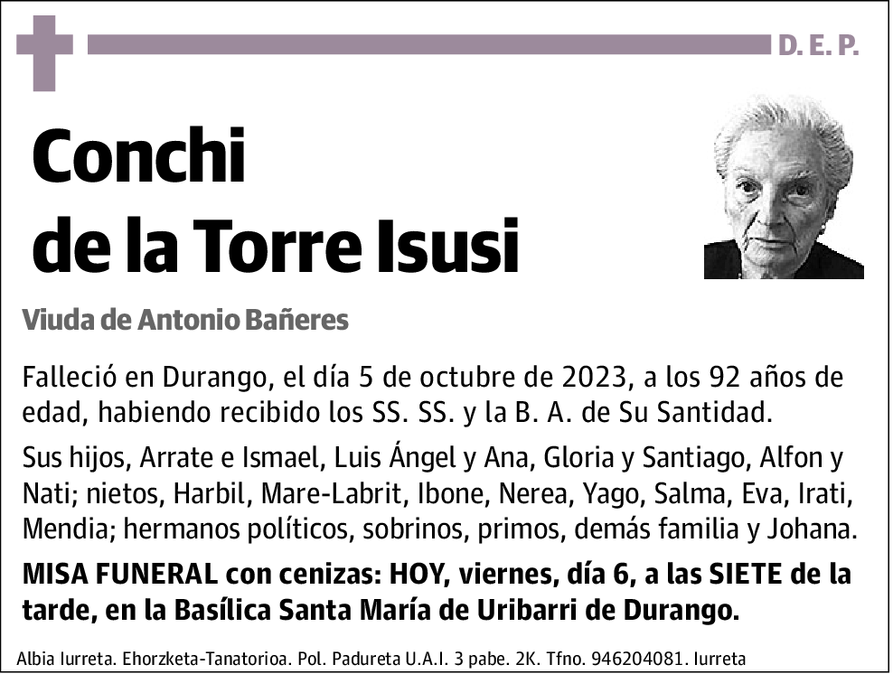 Conchi de la Torre Isusi