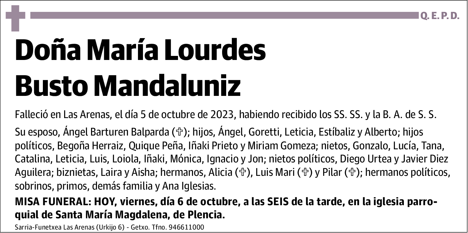 María Lourdes Busto Mandaluniz