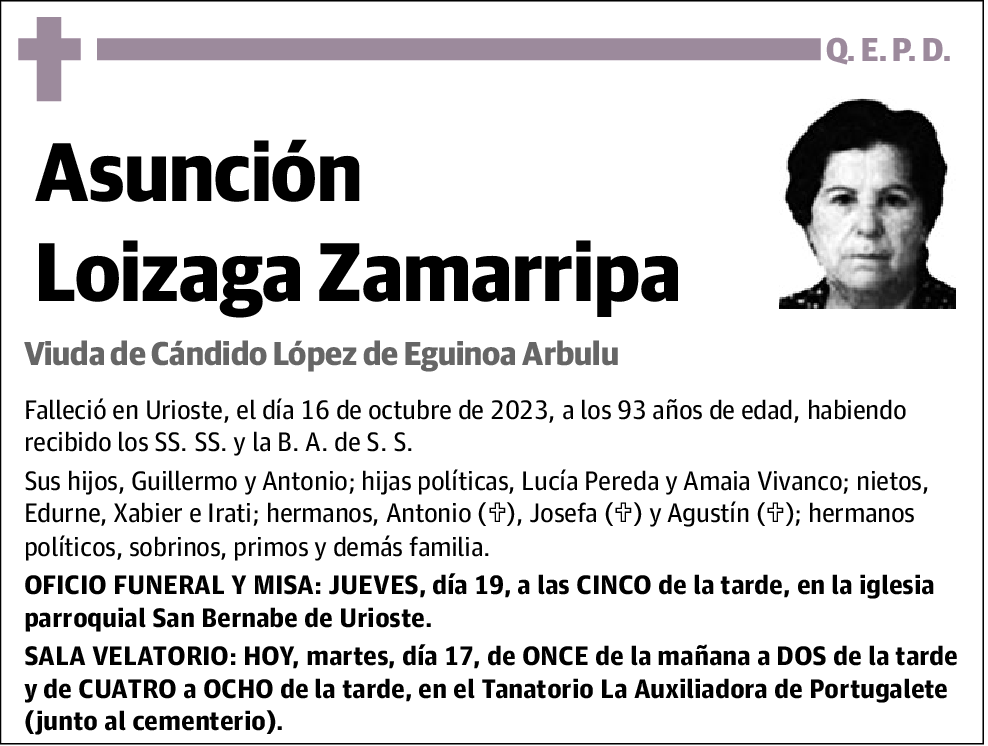 Asunción Loizaga Zamarripa