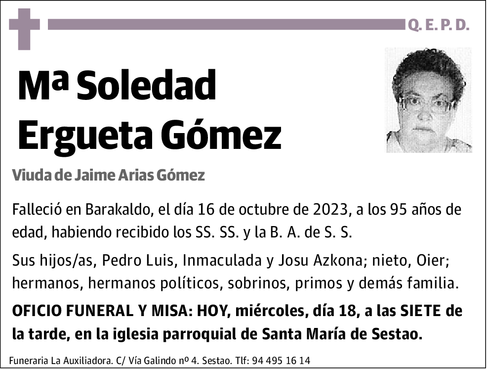 Mª Soledad Ergueta Gómez