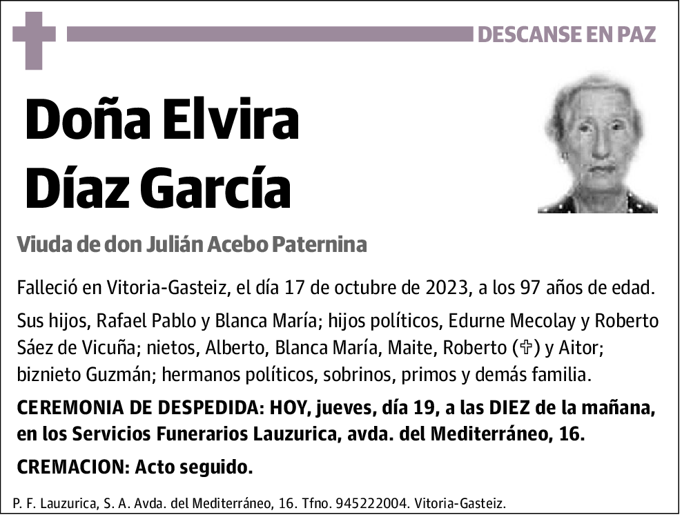 Elvira Diaz Garcia