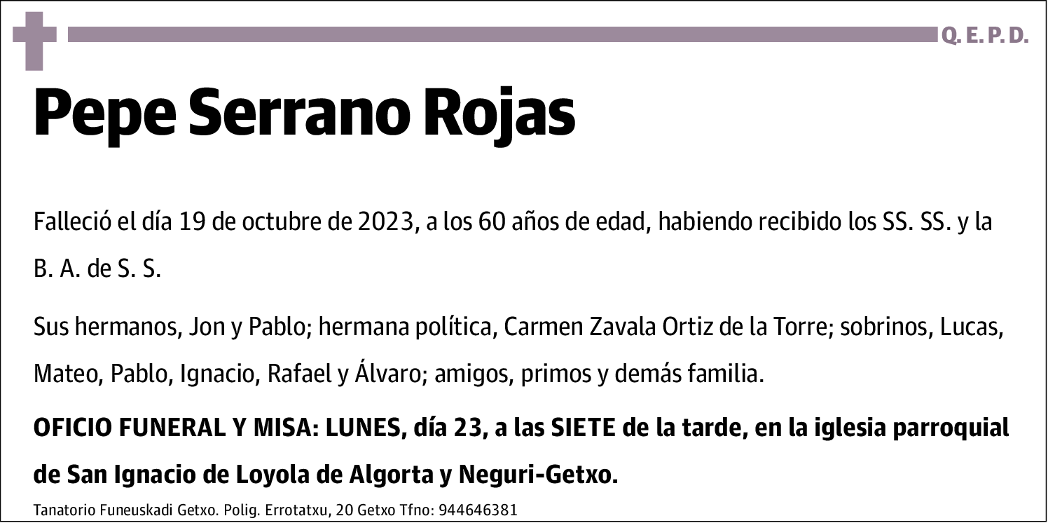 Pepe Serrano Rojas