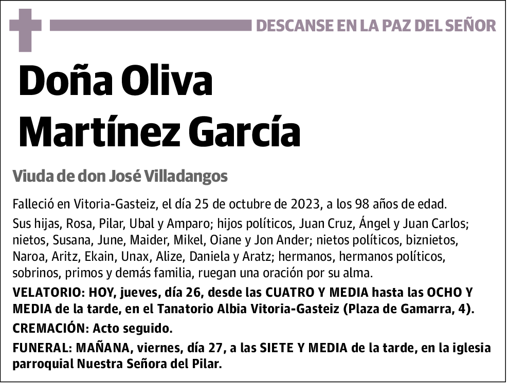 Oliva Martínez García
