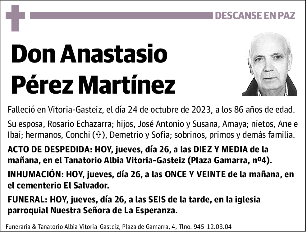 Anastasio Pérez Martínez