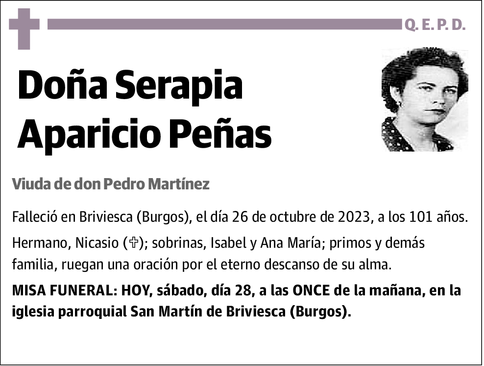 Serapia Aparicio Peñas