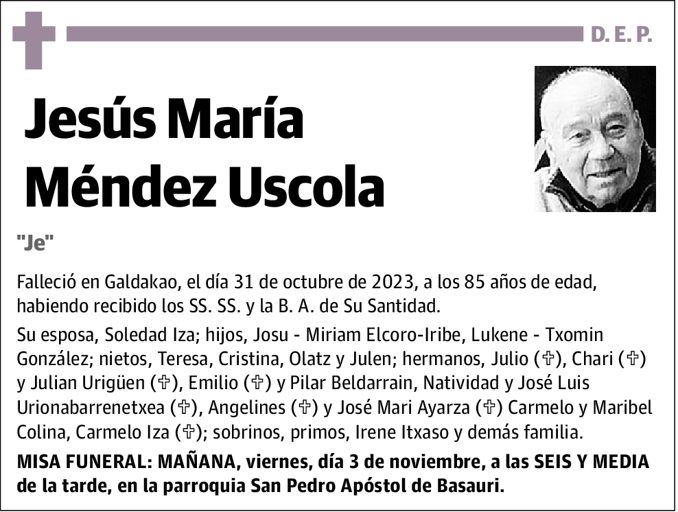 Jesús María Méndez Uscola