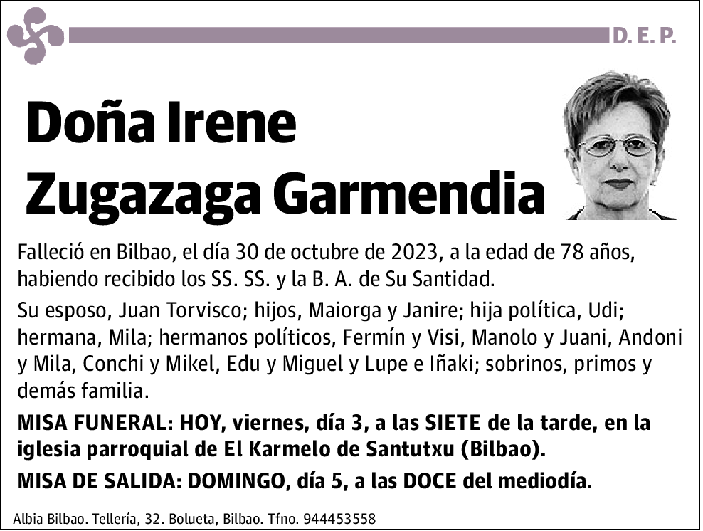 ZUGAZAGA GARMENDIA,IRENE