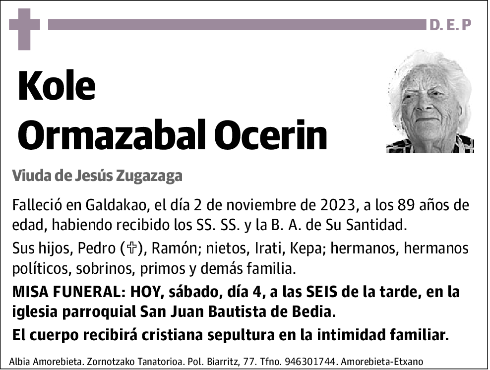 Kole Ormazabal Ocerin