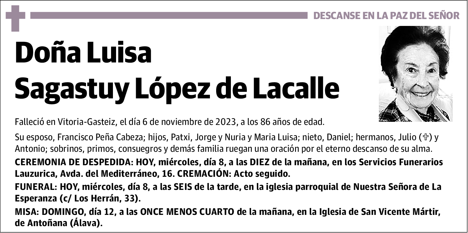 Luisa Sagastuy López de Lacalle
