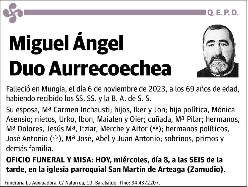 Miguel Ángel Duo Aurrecoechea