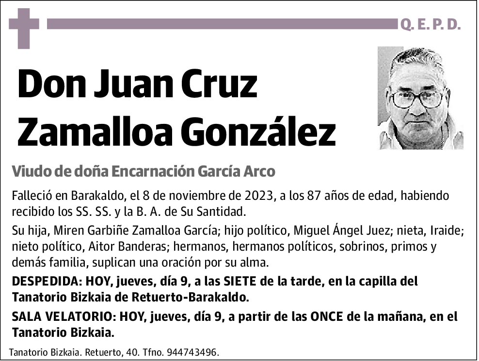 ZAMALLOA GONZÁLEZ,JUAN CRUZ