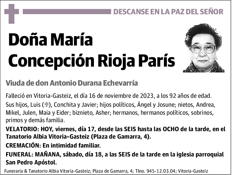 María Concepción Rioja París