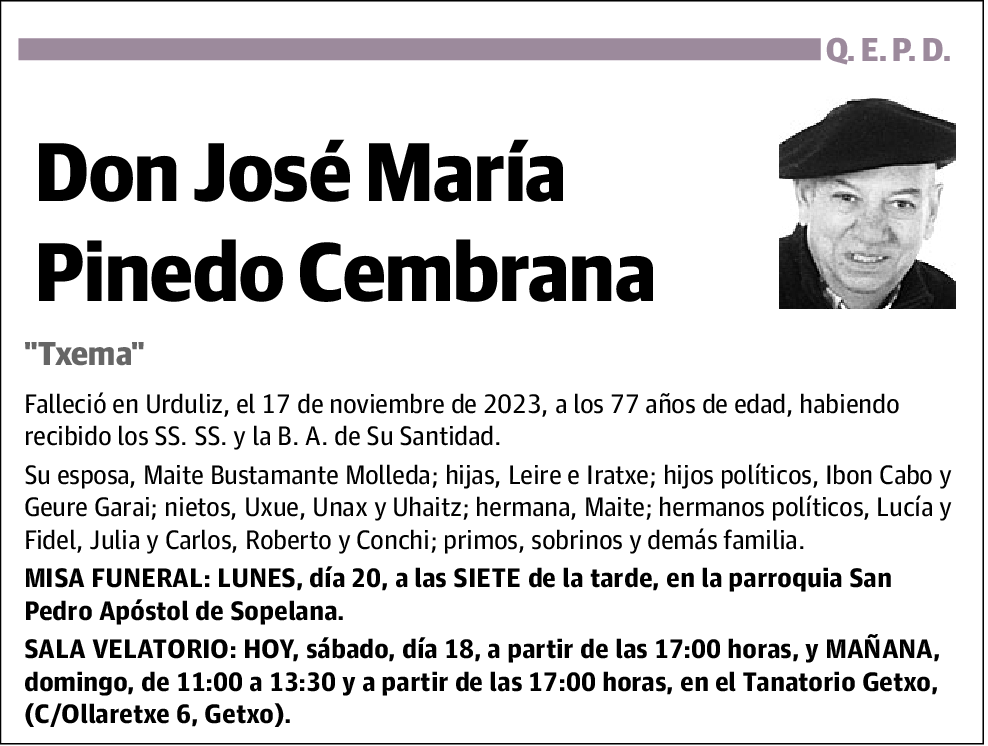 José María Pinedo Cembrana