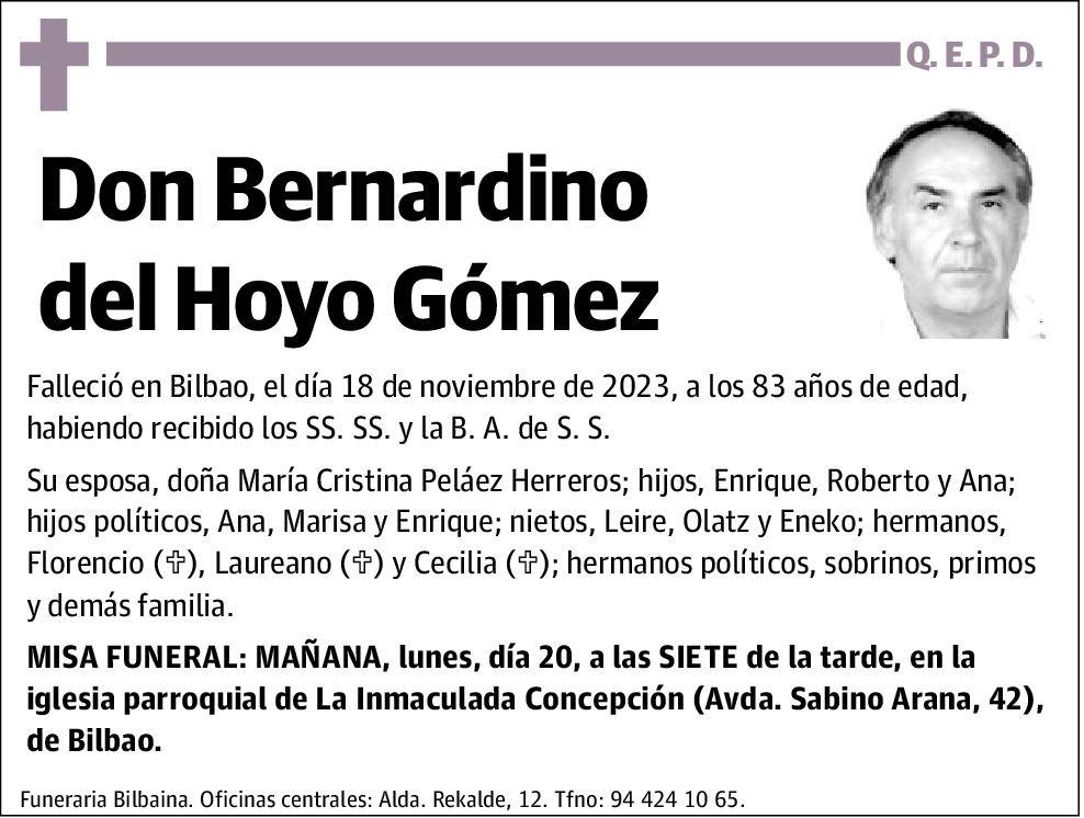 Bernardino del Hoyo Gómez