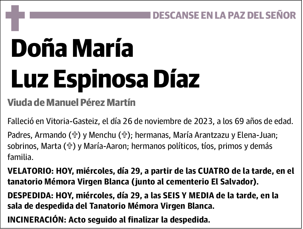 María Luz Espinosa Díaz