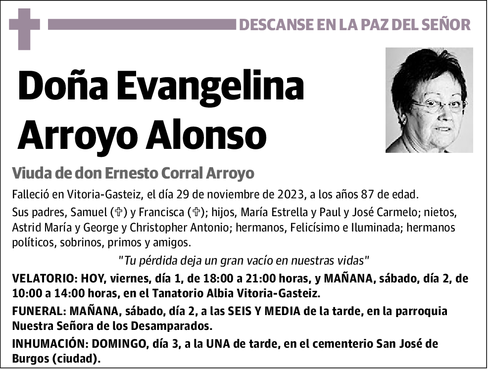 Evangelina Arroyo Alonso
