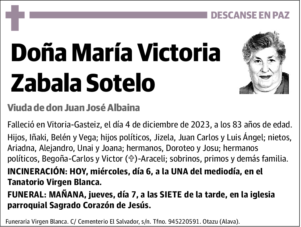 María Victoria Zabala Sotelo