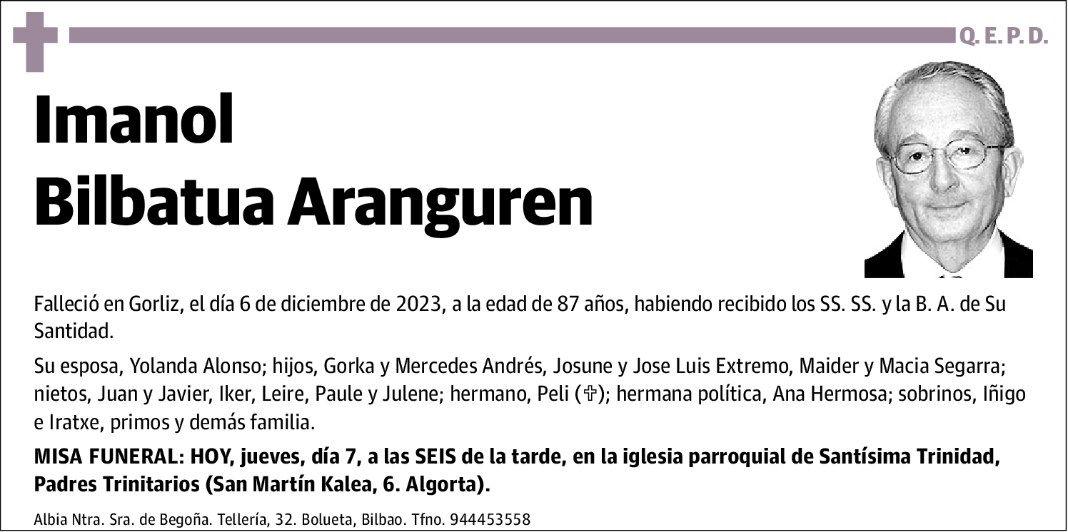 Imanol Bilbatua Aranguren